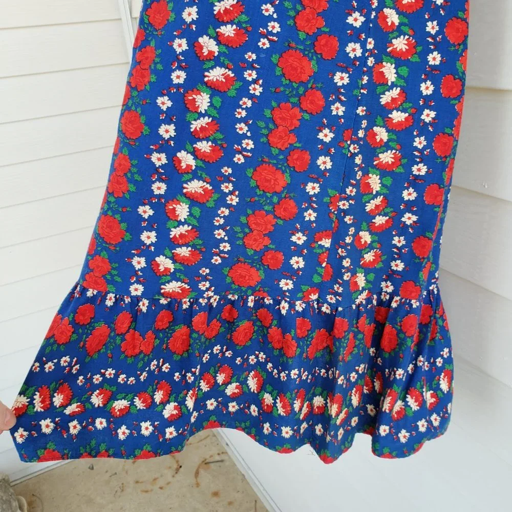 Vintage 60s cotton floral shift dress by Kay Whitner - Picture 4 of 7